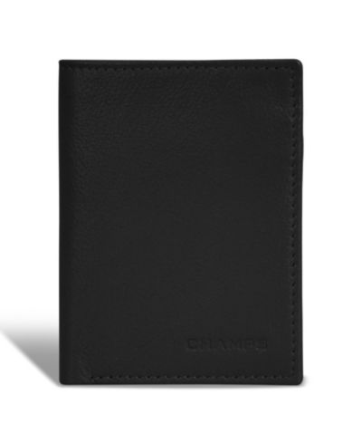 Мужской кожаный узкий кошелек CHAMPS Onyx Collection