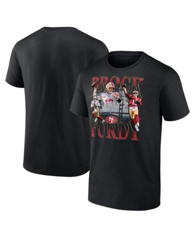 Мужской футболк Fanatics Brock Purdy Black San Francisco 49ers Notorious Player Graphic