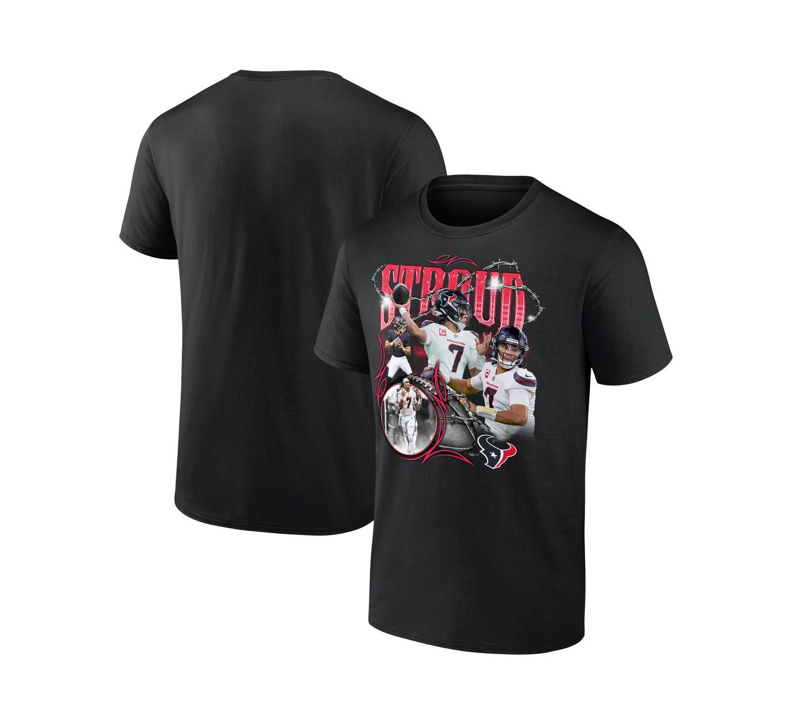 Мужская футболка Fanatics Black C.J. Stroud Houston Texans Notorious Player Graphic