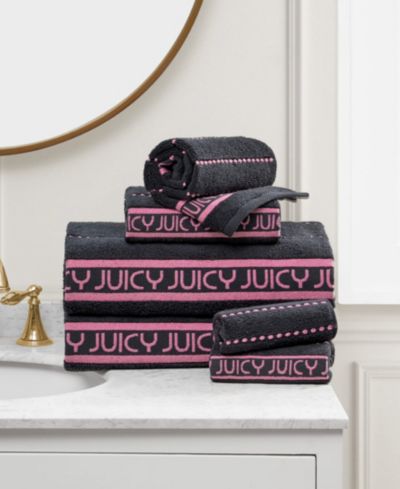 Juicy Couture Stripe Cotton 6-Piece Bath Towel Set