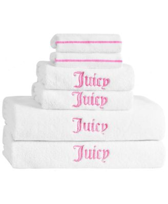 Juicy Couture Neon Border Cotton 6-Piece Bath Towel Set