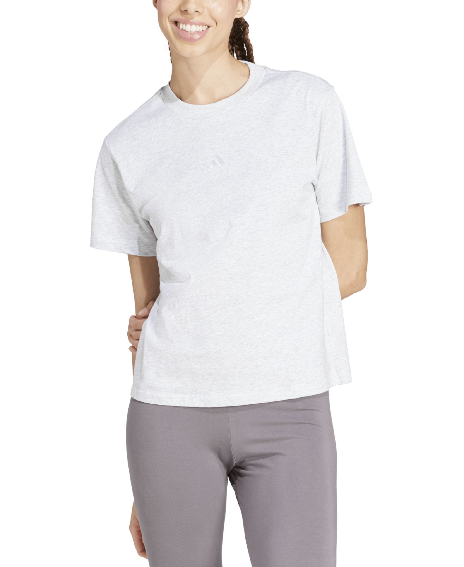 adidas Women's Essentials Cotton Small-Logo T-Shirt