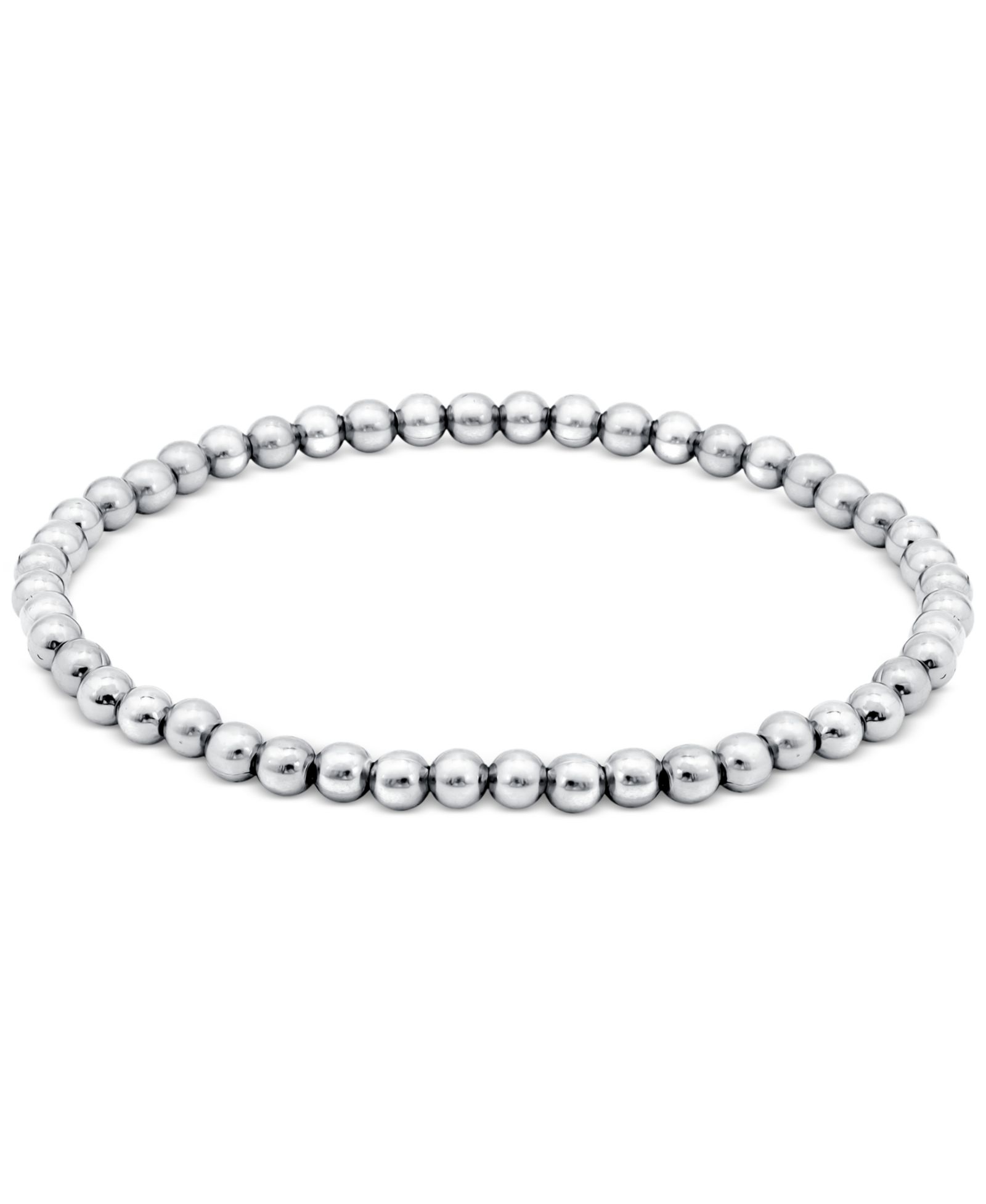 Giani Bernini браслет Giani Bernini Polished Beaded Stretch (4mm), 18k Gold over Sterling Silver