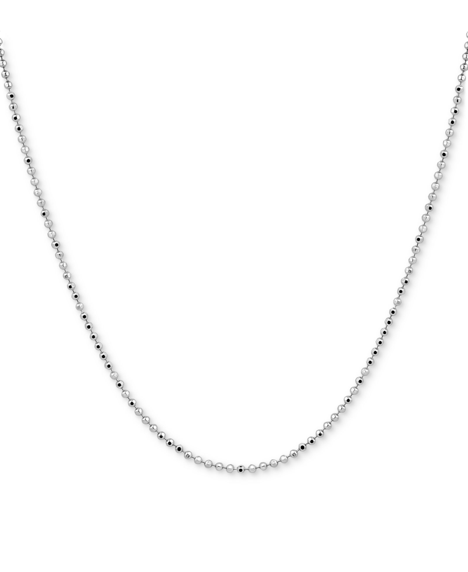 Колье Giani Bernini Faceted Bead Link Chain, 16" + 2" extender