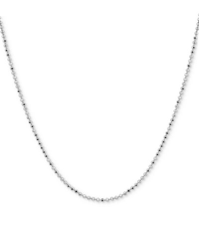 Колье Giani Bernini Faceted Bead Link Chain, 16" + 2" extender