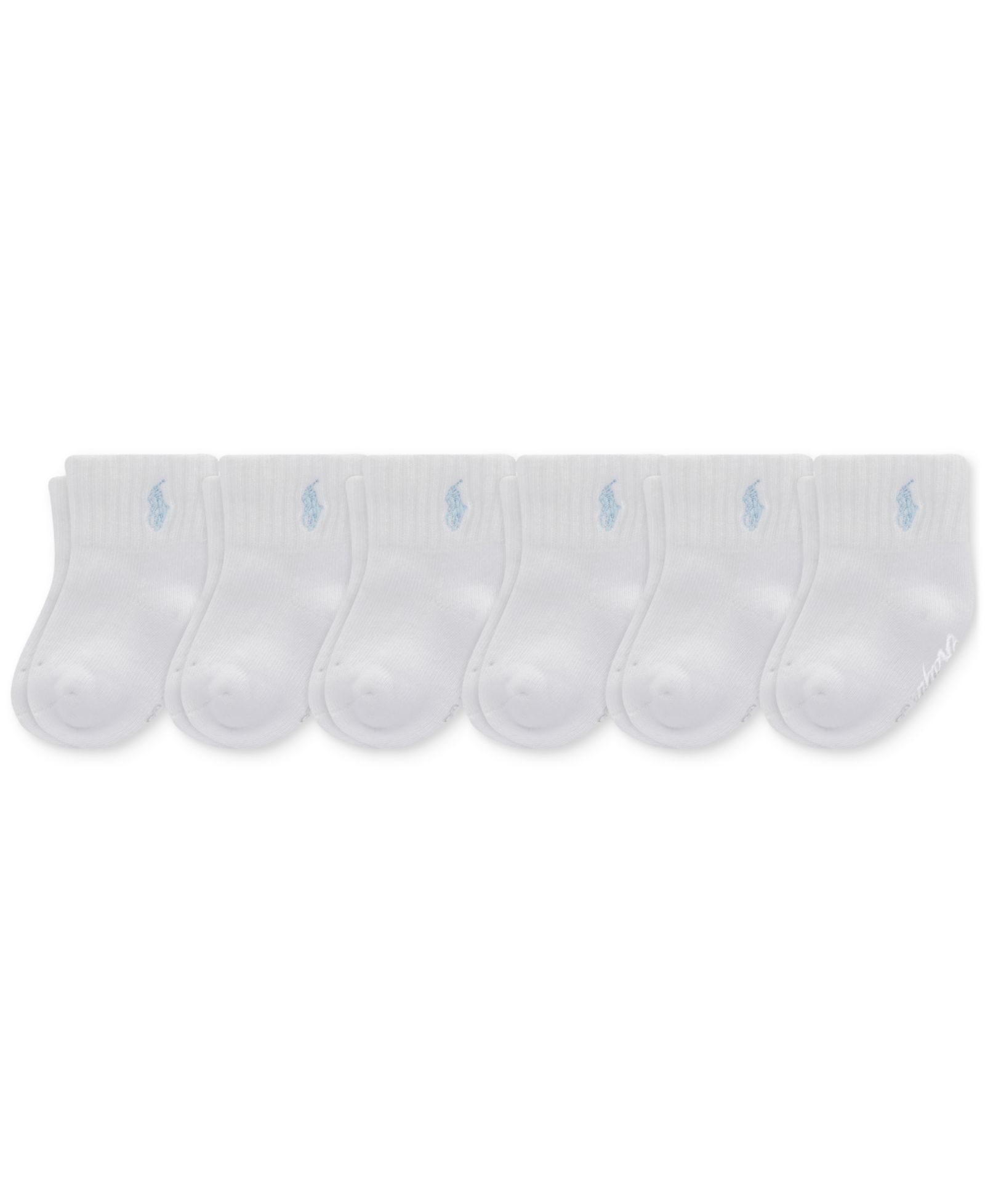 Polo Ralph Lauren Baby Boy Sport Quarter Socks, 6 Pack
