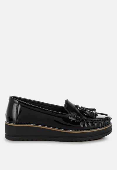 London Rag Женские лоферы Strelka Tassel Detail Flatform Black