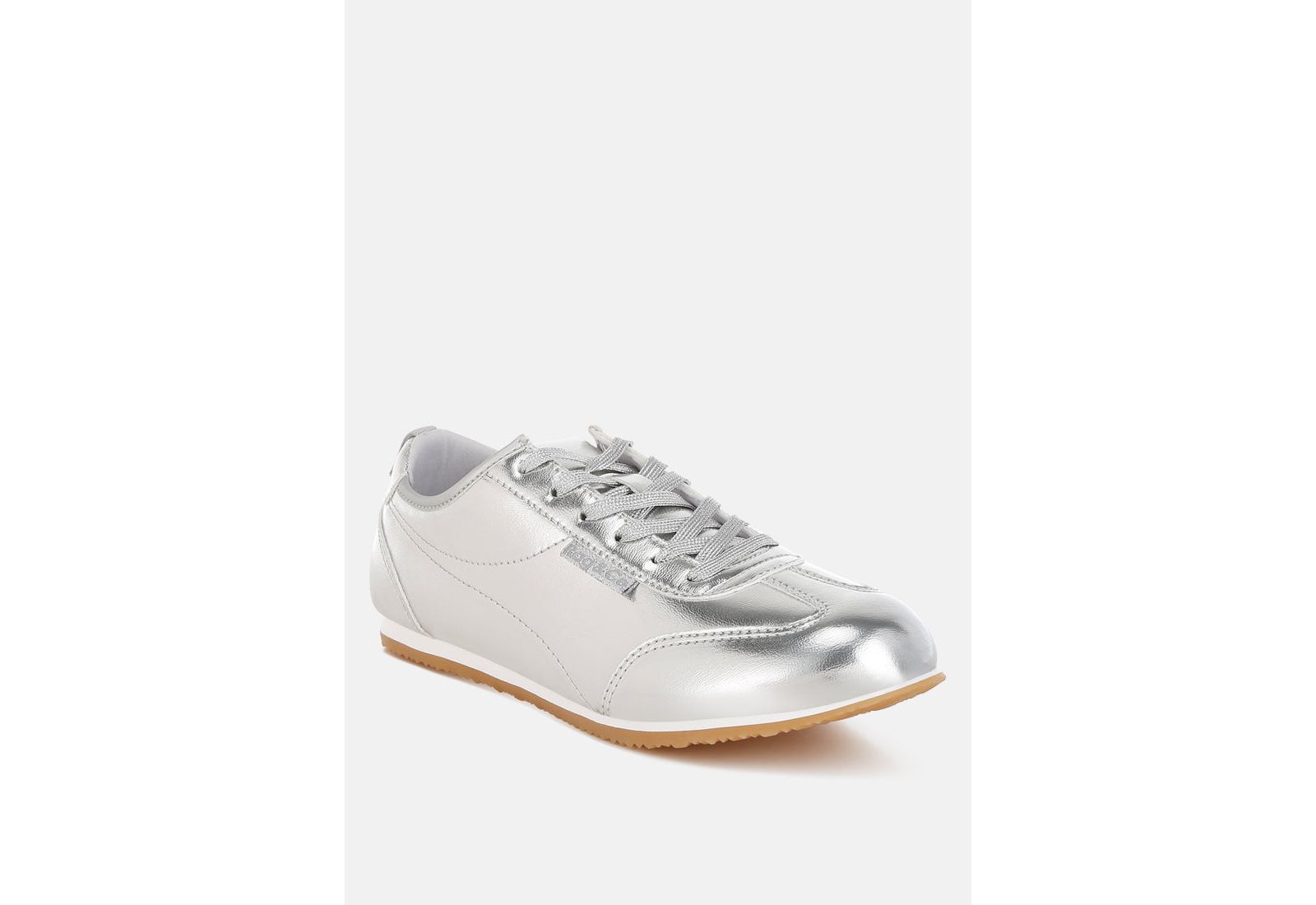Rag and Co Womens Astylos Metallic Faux Leather Sneakers