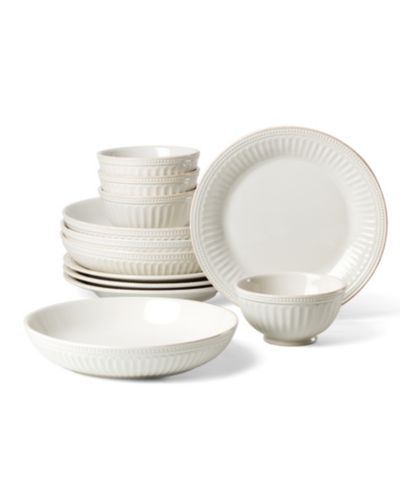 Lenox French Perle Groove 12 Pc. Dinnerware Set, Service for 4