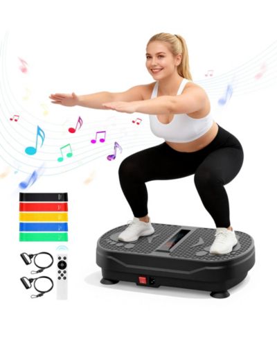 Vibration Plate Exercise Machine with Remote Control and Bluetooth