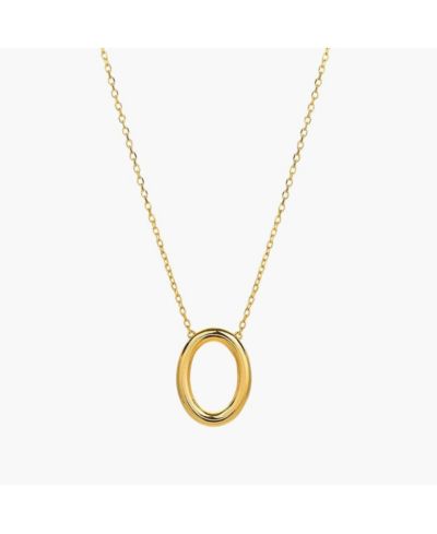 Изящное ожерелье Brynn Circle из стерлингового серебра с напылением 18k Gold