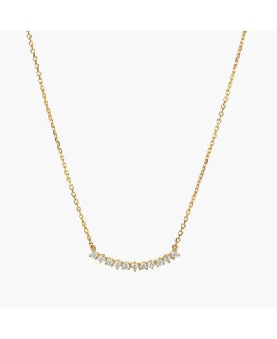 Ожерелье Bearfruit Jewelry Sterling Silver 18k Gold Plated Josephine Classic Tennis