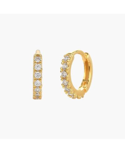Серьги-кольцо Ophelia Huggies из стерлингового серебра с напылением 18k Gold
