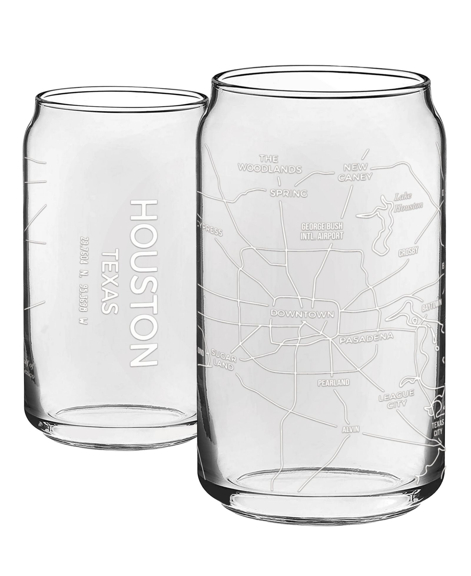 Narbo The Can Houston Map повседневная посуда, набор из 2 шт