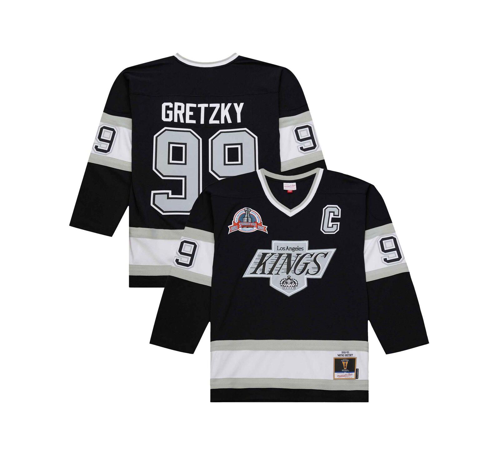 Mitchell & Ness Men's Wayne Gretzky Black Los Angeles Kings 1992-93 Power Play Jersey