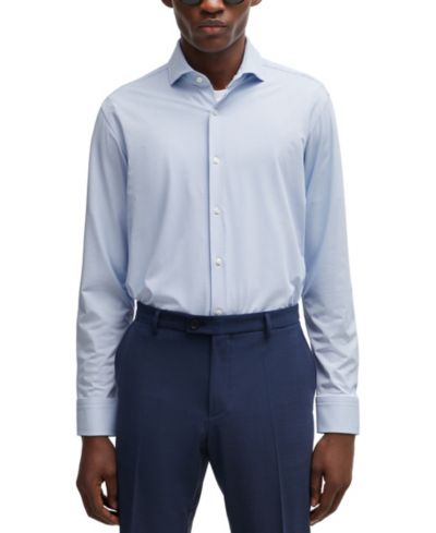 Мужская рубашка BOSS by Hugo Boss Performance-Stretch Regular-Fit