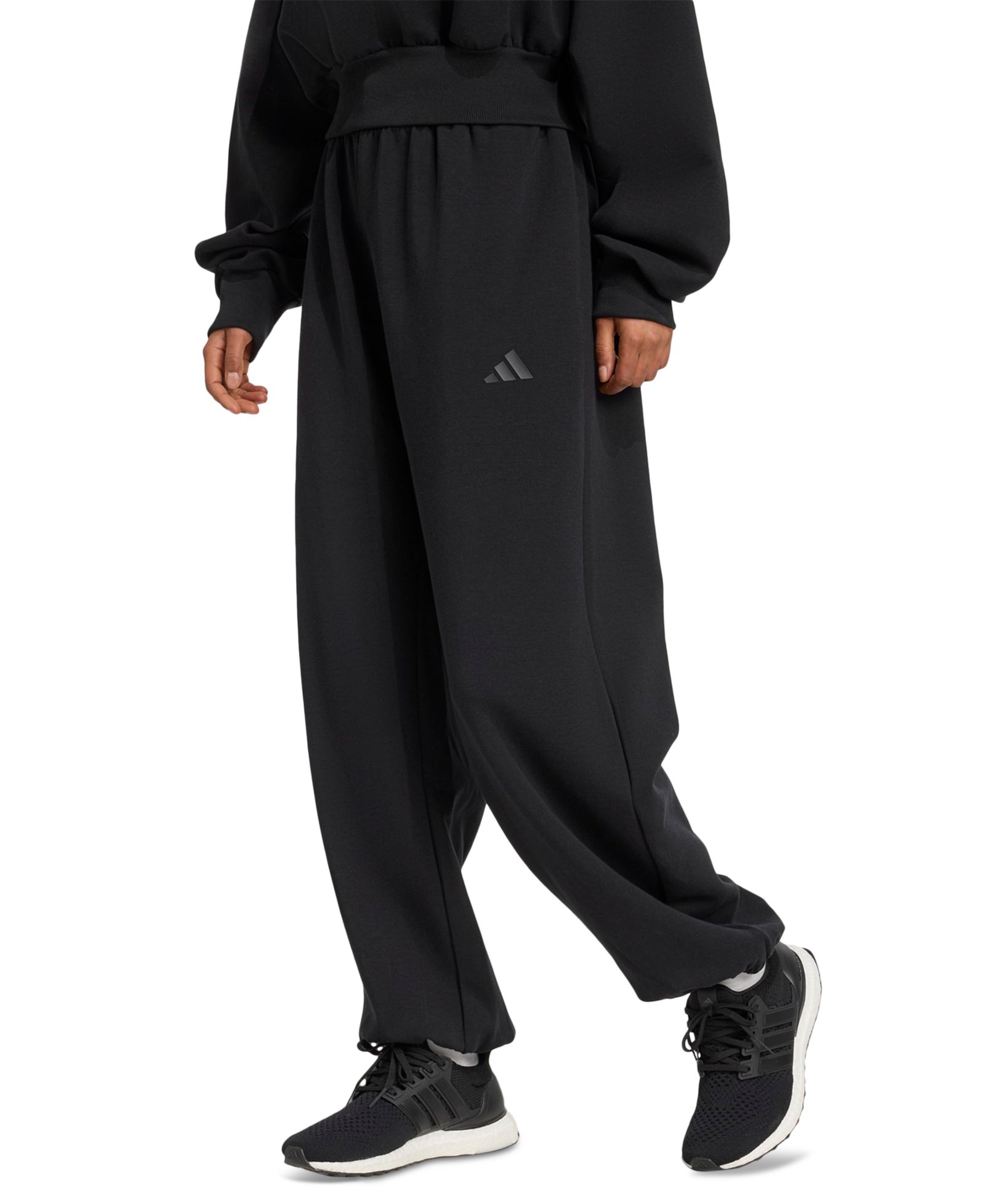 adidas Women's Soft Lux Loose Mid-Rise Pull-On Pants