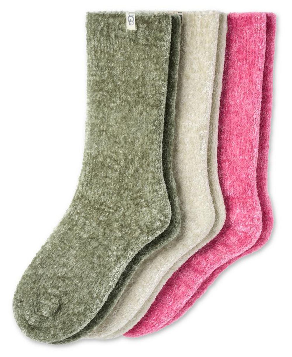 Женские носки UGG® Leda Sparkle Cozy Crew, 3-Pack