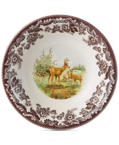 Spode Woodland Deer Cereal Bowl
