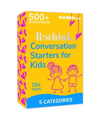 Quokka Conversation Card Game, 100 Cards, Ages 8-12