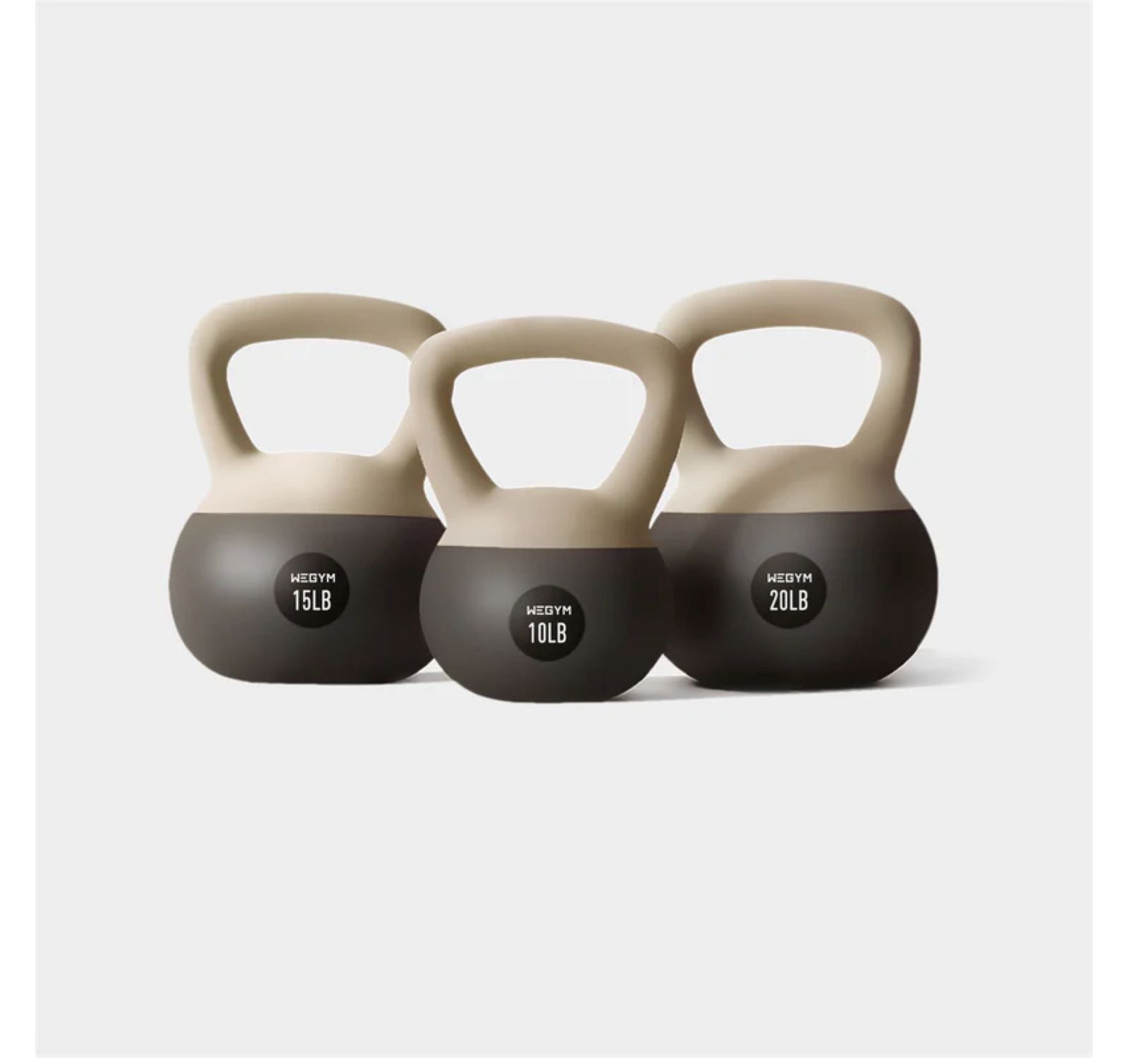 WeGym Soft Kettlebell 3pc Set - 10, 15, & 20 lbs
