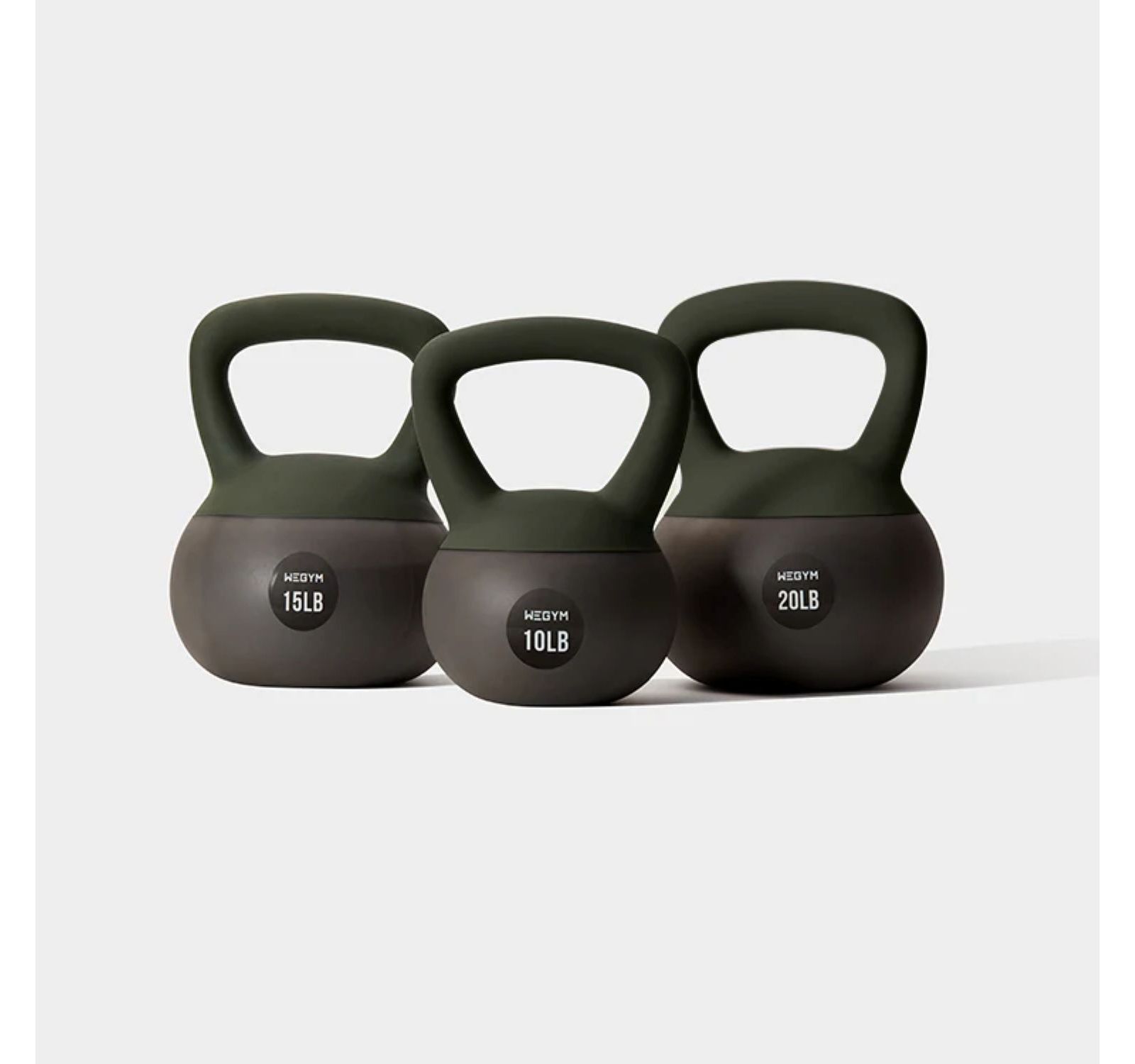 WeGym мягкие гири комплект из 3 шт. - 10, 15, & 20 lbs