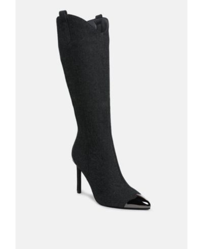 Женские денимовые ботинки London Rag Womens Ridda Metallic Cap Toe
