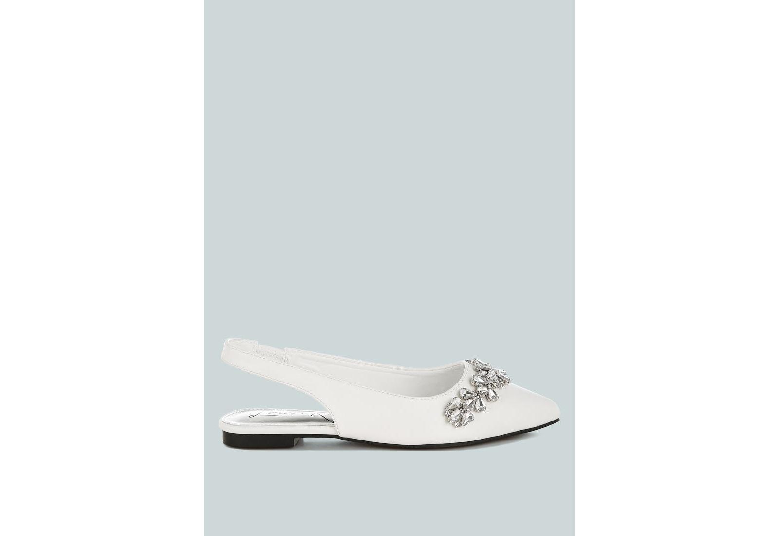 Adhara Diamante Embellished Flat Sandals