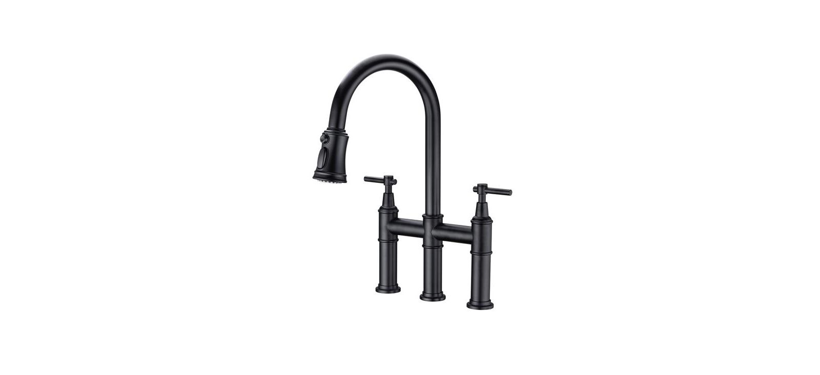 Pull Down Double Handle Kitchen Faucet - Stylish and Functional for Modern Kitchens