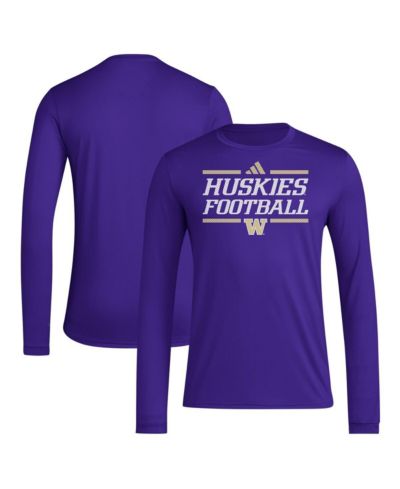Мужская футболка adidas AEROREDY с длинным рукавом Washington Huskies Purple