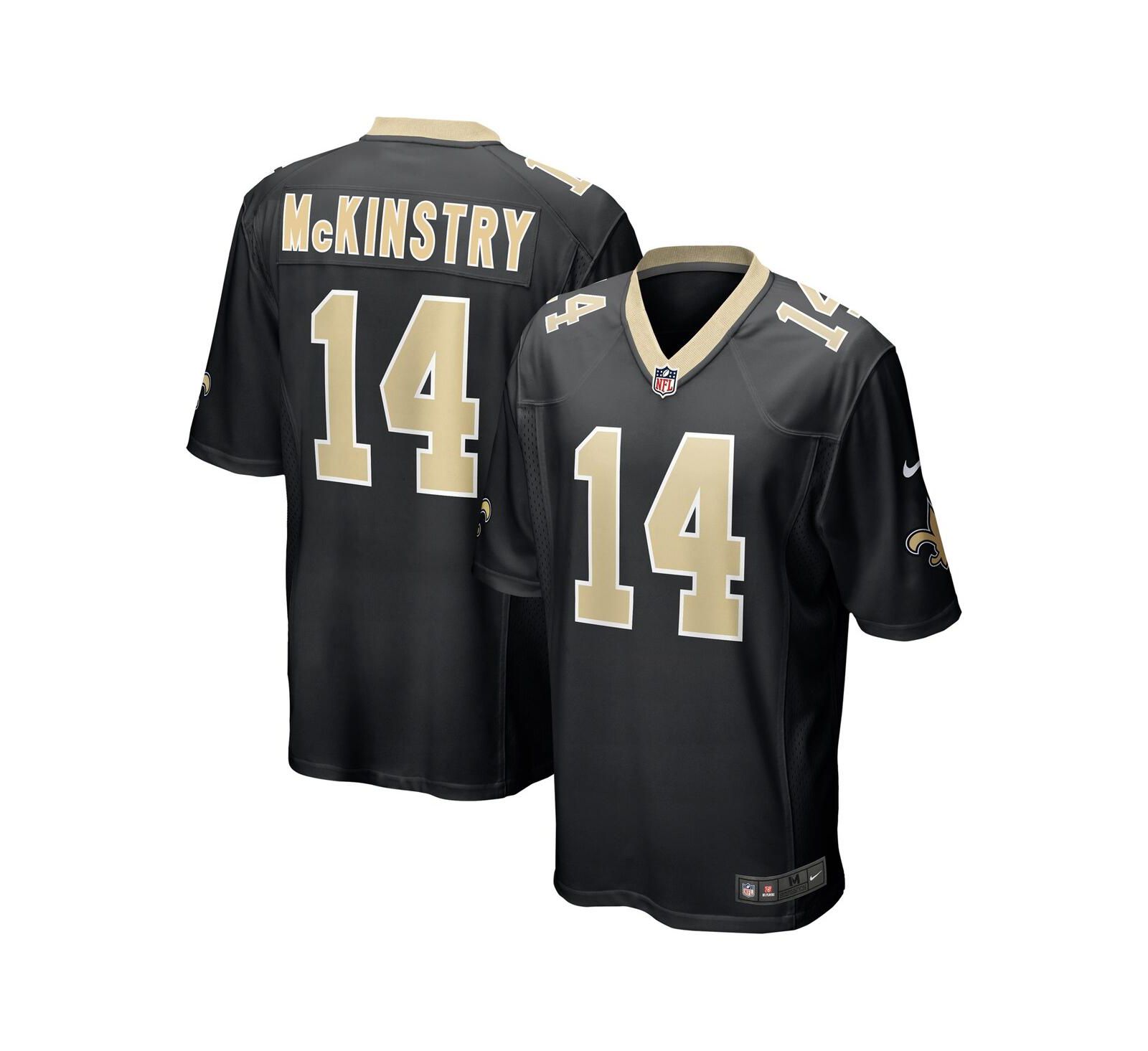 Мужская игровая джерси Nike Ga'Quincy McKinstry Black New Orleans Saints