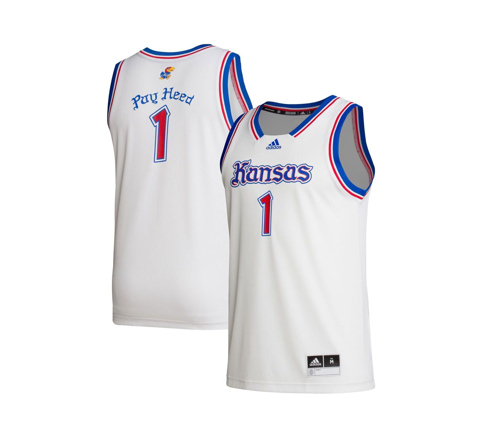 Мужская джерси adidas White Kansas Jayhawks Alternate Swingman
