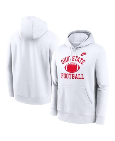Мужское худи Nike Ohio State Buckeyes Legacy Football Icon Club Fleece Pullover