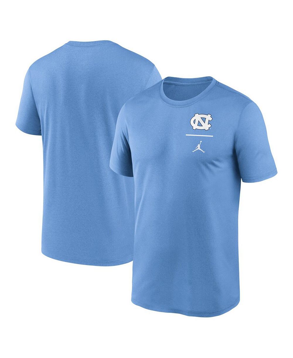 Мужская футболка Jordan Carolina Blue North Carolina Tar Heels Primary Logo Legend Performance
