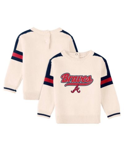 Свитер WEAR by Erin Andrews для малышей Atlanta Braves Cream