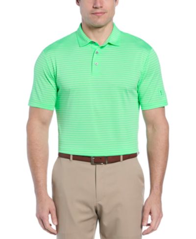 Мужское поло PGA TOUR с меланжевым полосатым узором