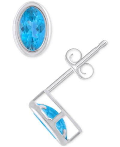 Blue Topaz / White Gold