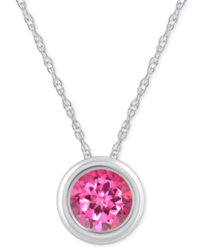 Pink Topaz/White Gold