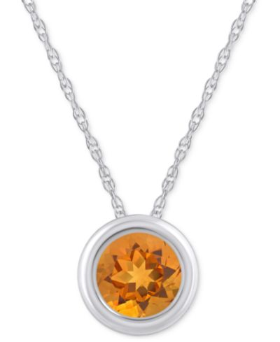 Citrine/White Gold