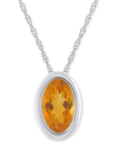 Citrine / White Gold