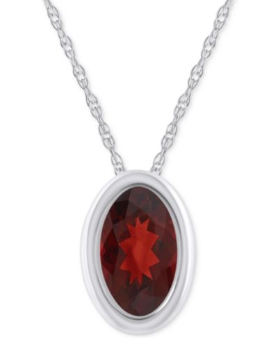 Garnet / White Gold
