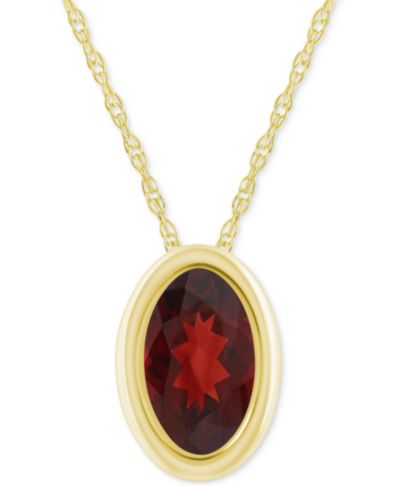 Garnet / Yellow Gold