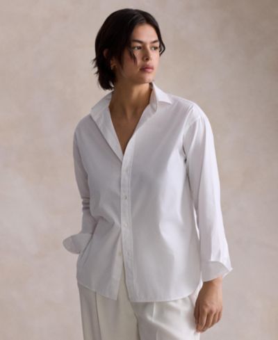 Женская хлопковая рубашка Polo Ralph Lauren Relaxed-Fit