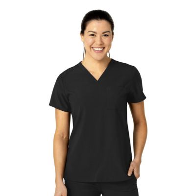 Wink Plus Size W123 Flex-n-Reach V-Neck Scrub Top