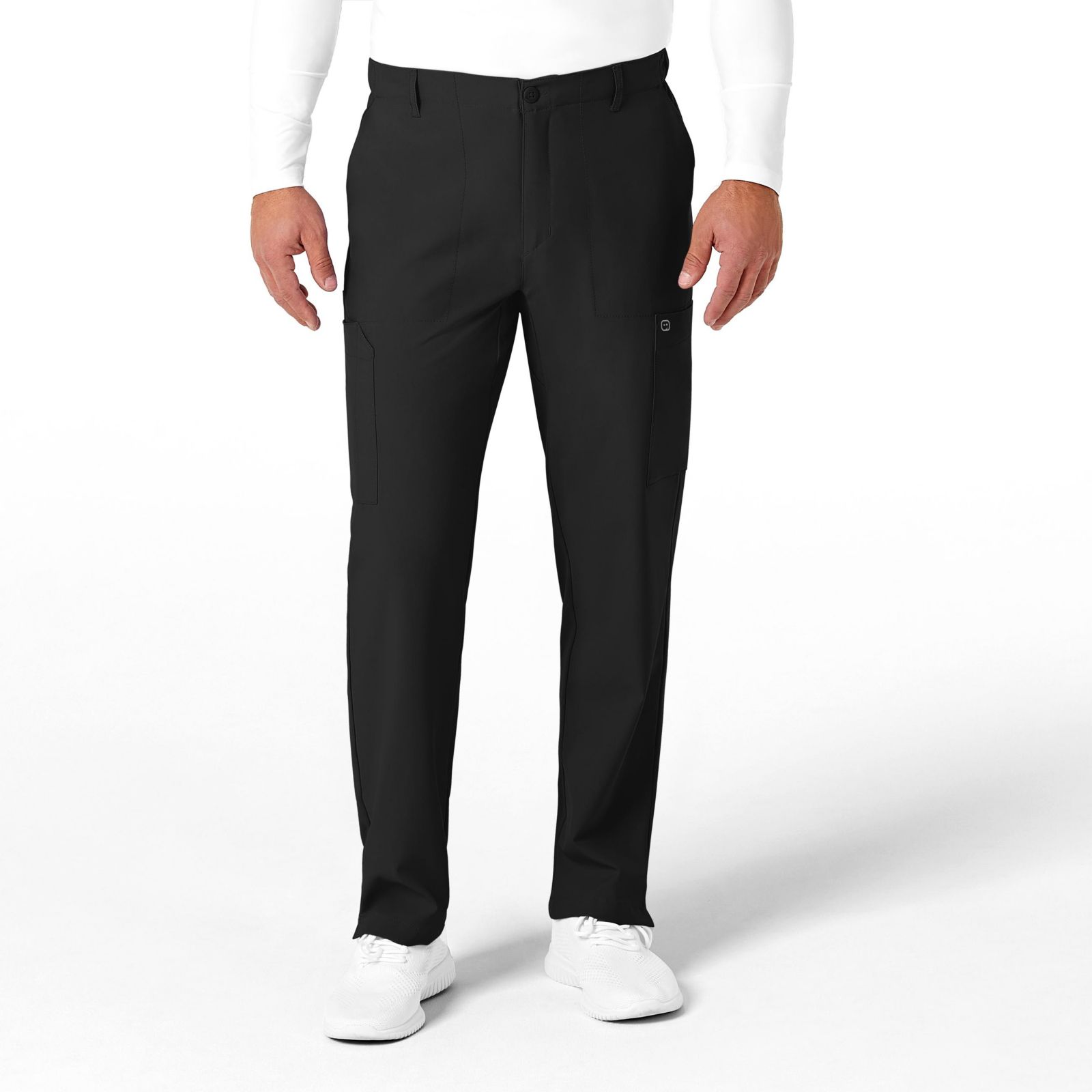Wink Men's W123 Flat Front Cargo Scrub Pant Regular