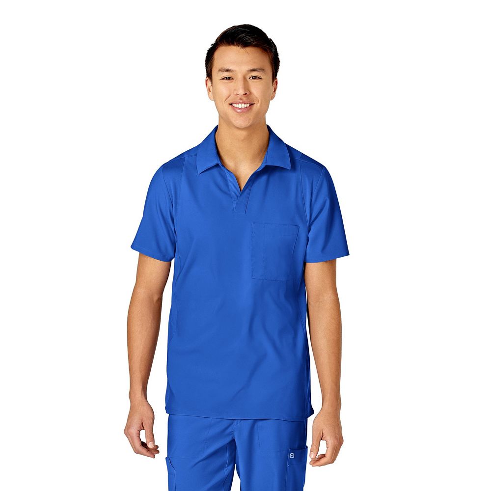 Wink Men's W123 Collar Scrub Top