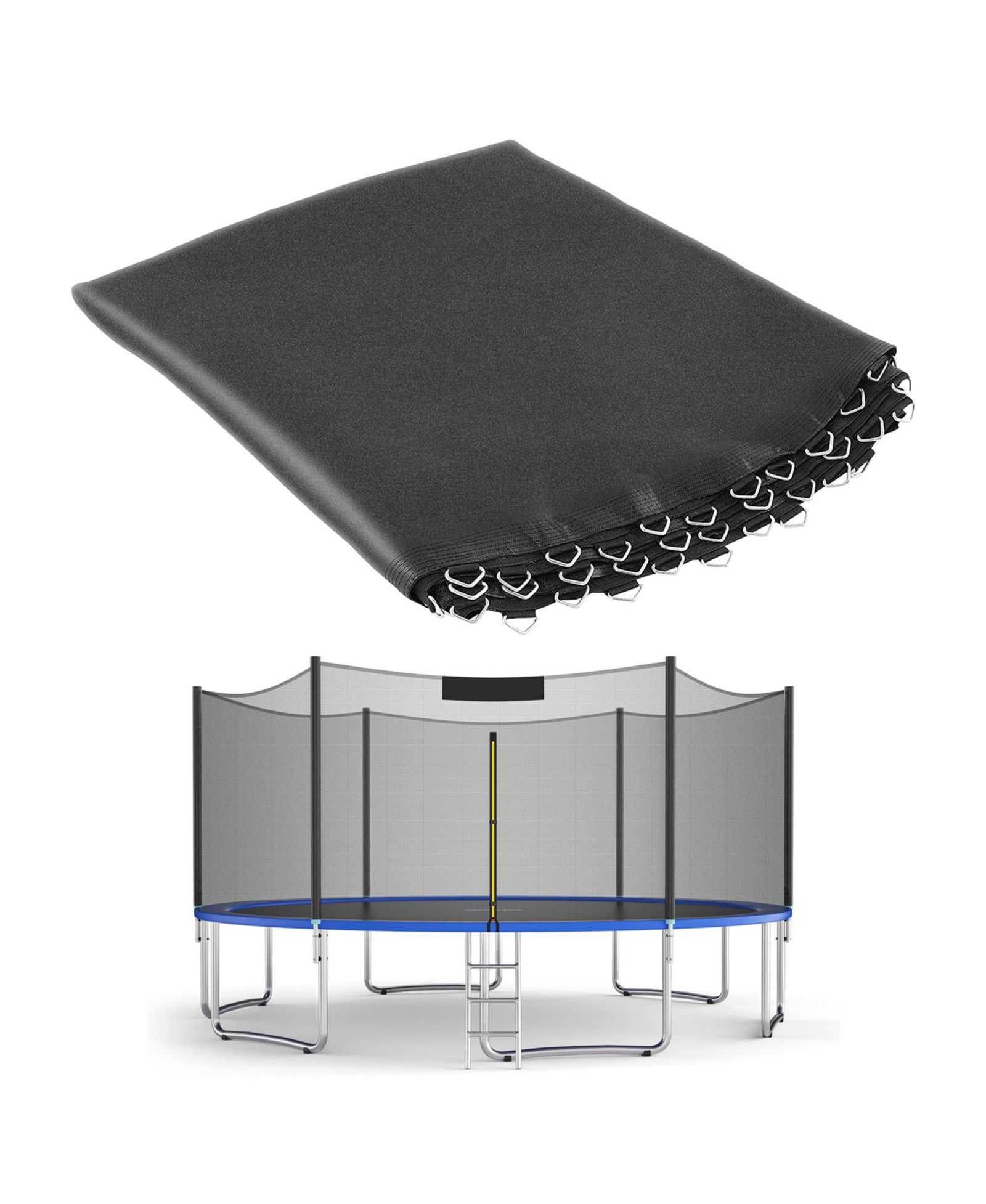 Gymax Replacement Trampoline Mat Jumping Mat Fits  Frame w/ V-Hooks