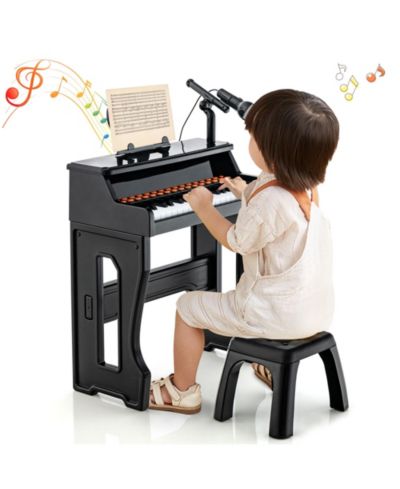 Gymax 37-Key Music Piano Keyboard With Microphone Kids' Music Keyboard, Ages 3+