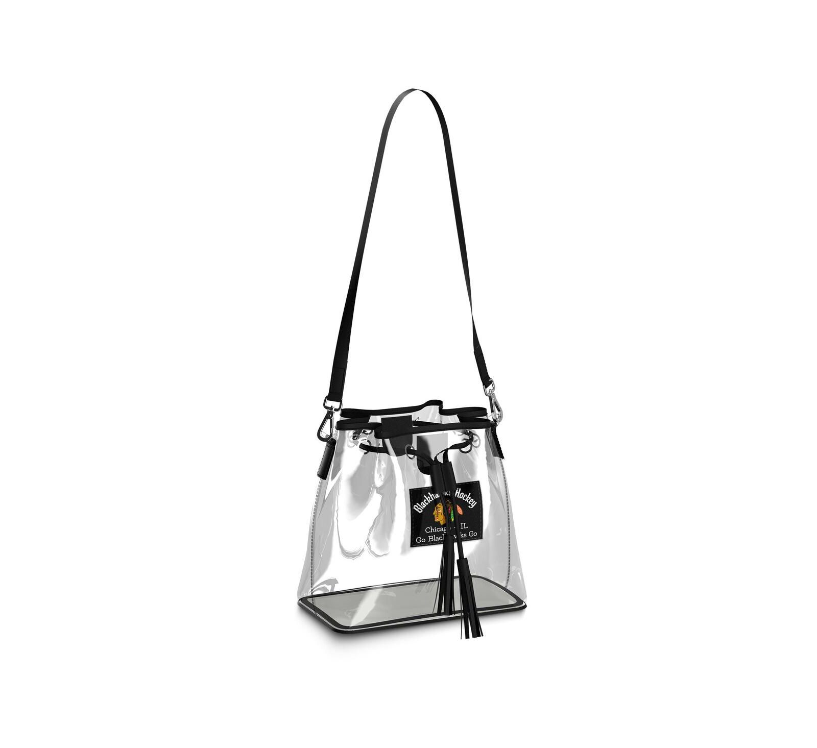 WEAR by Erin Andrews Chicago Blackhawks Clear Stadium Bucket Purse