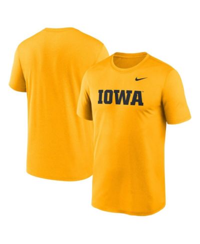 Мужская футболка Nike Gold Iowa Hawkeyes Primetime Legend Wordmark
